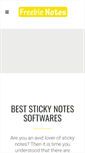 Mobile Screenshot of freebienotes.com